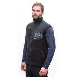 SENSOR černá fleece teddy unisex vesta