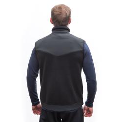 SENSOR černá fleece teddy unisex vesta