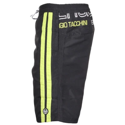 Sergio Tacchini 18827-AST černé chlapecké plavecké šortky