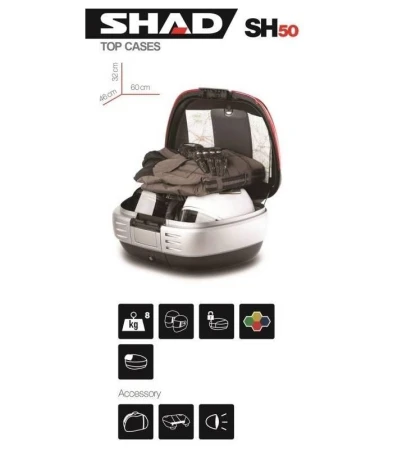Shad Box na skútr - SH50 Top case