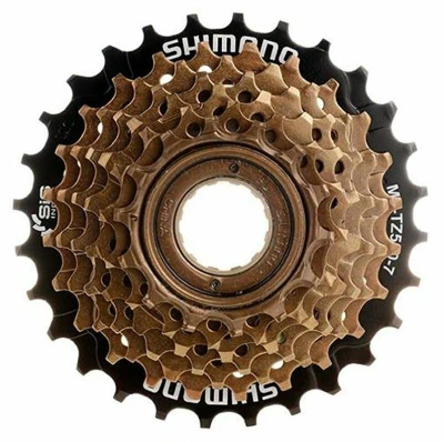 Shimano 7-kolo MF-TZ500 14-28 zubů, hnědé/černé v krabičce Shimano 7-kolo MF-TZ500 14-28 zubů, hnědé/černé v krabičce