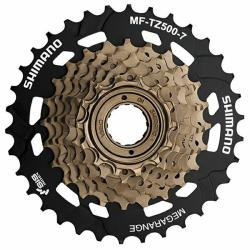 Shimano 7-kolo MF-TZ500 14-34 zubů Megarange, s krytem paprsků Shimano 7-kolo MF-TZ500 14-34 zubů Megarange, s krytem paprsků