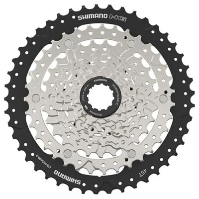 Shimano 8-kazeta CS-HG400 11-45 zubů, stříbrná/černá, v krabičce