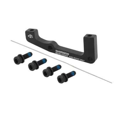 SHIMANO Adaptér přední POST/ STAND 203mm, černý SHIMANO Adaptér přední POST/ STAND 203mm, černý