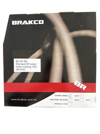 Shimano Bowden brzdový Brakco 5mm BH-ST-SD černý, box 50 m