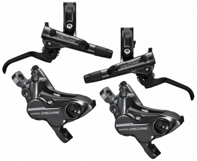 Shimano brzda kotoučová Deore M6120 čtyřpístková p+z (1000+1700 mm) komplet bez kot. (p+z J-kit) box