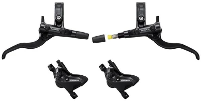 Shimano brzda kotoučová Deore MT420 čtyřpístková p+z (1000+1850 mm) komplet bez kot.(zadní J-kit)