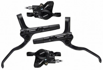 Shimano brzda kotoučová MT201 černá, přední + zadní komplet bez kotoučů, černé hadice, v krabičce Shimano brzda kotoučová MT201 černá, přední + zadní komplet bez kotoučů, černé hadice, v krabičce