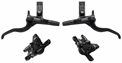 Shimano brzda kotoučová MT410 černá přední a zadní/J-kit,komplet bez kotoučů
