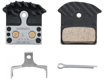 Shimano brzdové destičky J04C-MF s chladičem dvojpístkové, v krabičce Shimano brzdové destičky J04C-MF s chladičem dvojpístkové, v krabičce