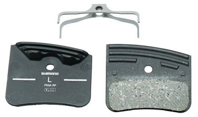 Shimano P03A-RFA polymerové čtyřpístkové brzdové destičky s chladiči XT, XTR, v krabičce