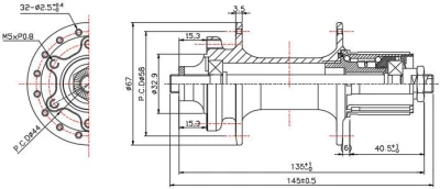 Shimano Deore SM-RT54 180mm Center Lock brzdový kotouč