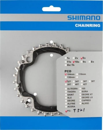 Shimano FC-T521 32ZUBŮ 3x10 černý převodník Shimano FC-T521 32ZUBŮ 3x10 černý převodník