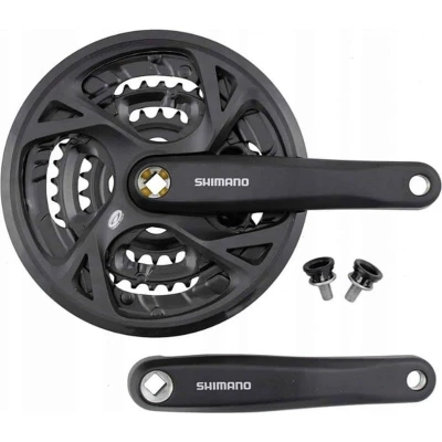 Shimano FCM371 48/36/26 170mm černé S Krytem kliky Shimano FCM371 48/36/26 170mm černé S Krytem kliky