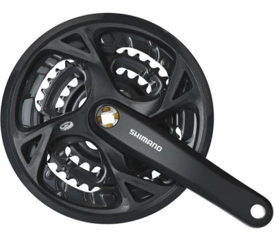 Shimano FCM371 48/36/26 175mm černé S Krytem kliky Shimano FCM371 48/36/26 175mm černé S Krytem kliky