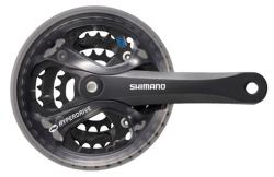 Shimano kliky Acera FC-M361 175 mm, 48-38-28 zubů, černé, s krytem řetězu, čtyřhran, v krabičce Shimano kliky Acera FC-M361 175 mm, 48-38-28 zubů, černé, s krytem řetězu, čtyřhran, v krabičce