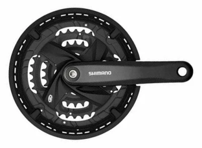 Shimano kliky Acera FC-M371-L 175mm 44-32-22, černé, s krytem ,9 speed, pro osu 4HR, v krabičce