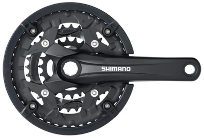Shimano kliky Alivio FC-T4010 , 170mm, 48-36-26 zubů, černé, s krytem, 9 speed, pro osu octalink Shimano kliky Alivio FC-T4010 , 170mm, 48-36-26 zubů, černé, s krytem, 9 speed, pro osu octalink