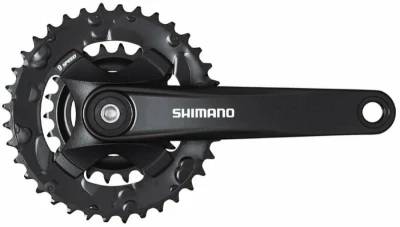 Shimano kliky FC-MT101-L 175mm 36x22, černé, bez krytu, 9 speed, pro osu čtyřhran