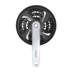 SHIMANO Kliky FCTX801 48/38/28 stříbrné 170+kryt
