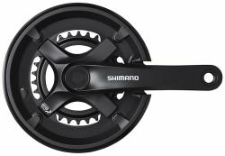 Shimano kliky Tourney FC-TX501-L 175mm 46x30 zubů, černé s krytem Shimano kliky Tourney FC-TX501-L 175mm 46x30 zubů, černé s krytem