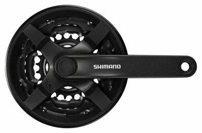 Shimano Tourney FC-TY301-L černé s krytem 175mm 42-34-24 zubů kliky