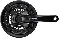 Shimano kliky Tourney FC-TY501-L 170mm 42-34-24 zubů, černé s krytem, v krabičce Shimano kliky Tourney FC-TY501-L 170mm 42-34-24 zubů, černé s krytem, v krabičce