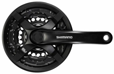 Shimano kliky Tourney FC-TY501-L 175mm 42-34-24 zubů, černé s krytem, v krabičce Shimano kliky Tourney FC-TY501-L 175mm 42-34-24 zubů, černé s krytem, v krabičce