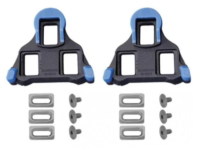 Shimano SM-SH12 černo-modré silniční kufry SPD-SL s vůlí +/-2°