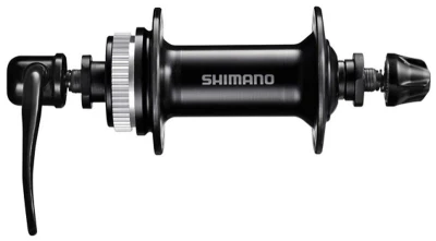 Shimano náboj disc HB-QC300 28d přední Center lock černý, v krabičce