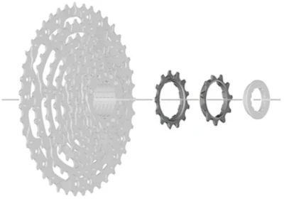 Shimano pastorek 11 a 13 zubů pro 11 pastorkový systém CS-LG300 / CS-LG400 Linkglide