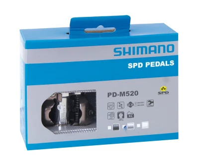 SHIMANO Pedály MTB SPD PDM520L černé