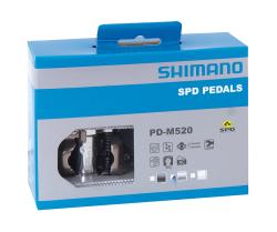 SHIMANO Pedály MTB SPD PDM520L černé