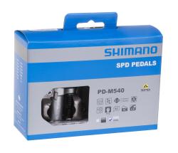 SHIMANO Pedále MTB SPD PDM540 so zarážkami, strieborné