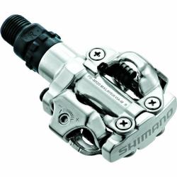 Shimano pedály SPD PD-M520S stříbrné s kufry SM-SH51 v krabičce Shimano pedály SPD PD-M520S stříbrné s kufry SM-SH51 v krabičce