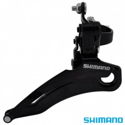 Shimano Přesmykač MTB TZ31DM6T černý, 48z., DownSwing, 31,8mm