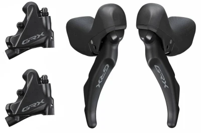 Shimano řazení GRX 600 dual control 2x11 speed, třmeny RX400 (pár) J-kit, MNT 20mm