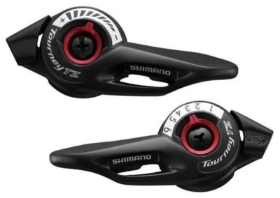 Shimano SL-TZ500-L+7 černé řadicí páčky, 7 rychlostí, pár v krabičce