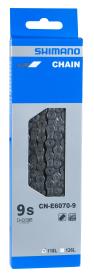 SHIMANO Řetěz SH CNE6070 E-BIKE balený+čep, 116 článků 9 k