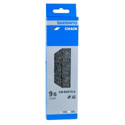 SHIMANO Řetěz SH CNE6070 E-BIKE balený+čep, 116 článků 9 k