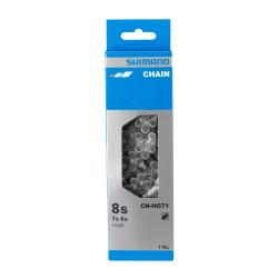 SHIMANO Řetěz SH CNHG71 stříbrný balený + čep 8k