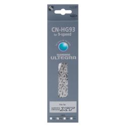 SHIMANO Řetěz SH CNHG93 stříbrný balený+čep 9k
