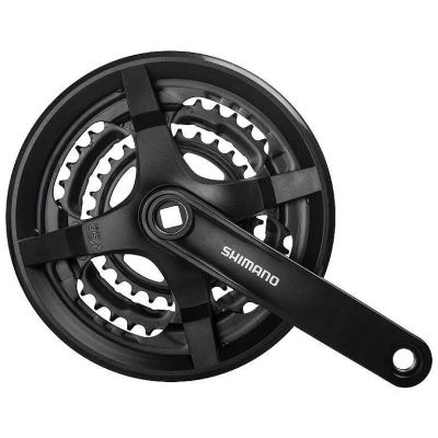 Shimano Tourney FC-TY301 48/38/28 175mm černé kliky Shimano Tourney FC-TY301 48/38/28 175mm černé kliky