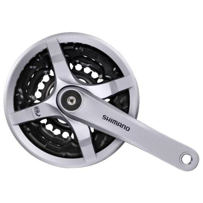 Shimano Tourney FC-TY501 42/34/24 Stříbrné 170mm kliky Shimano Tourney FC-TY501 42/34/24 Stříbrné 170mm kliky