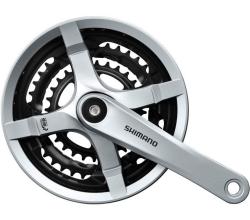 Shimano Tourney FC-TY501 48/38/28 Stříbrné 170mm kliky Shimano Tourney FC-TY501 48/38/28 Stříbrné 170mm kliky