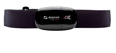 Sigma 12.09 černý hrudní pás s čidlem a pulsmetrem