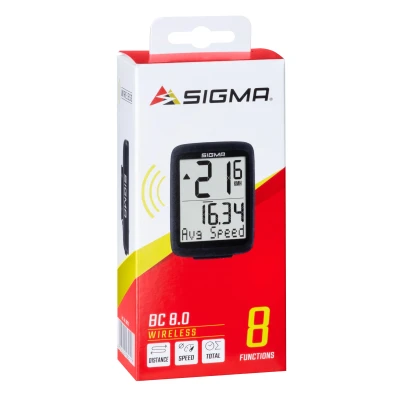 SIGMA Počítač BC 8.0 ATS WL, černý