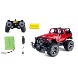 Siva RC Jeep Wrangler 1:14 červená, dálkově otevírané dveře