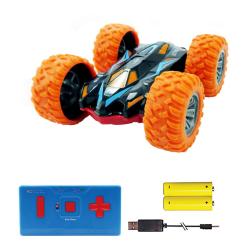 Siva RC oboustranné auto MoonStar Stunt Car 4040 oranžová