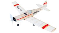 Siva stavebnice Slingsby T-67 s pohonem na gumový svazek